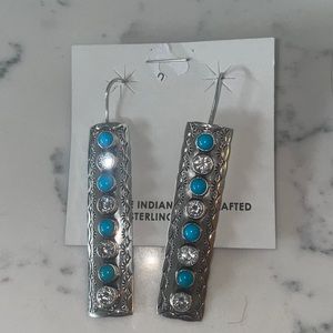 Genuine Indian Handcrafted sterling silver earrings
